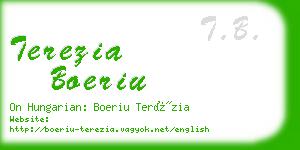 terezia boeriu business card